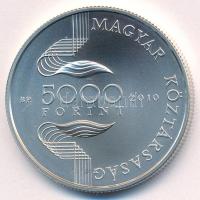 2010. 5000Ft Ag "XXX. Úszó EB Budapest" kapszulában T:BU Adamo EM229