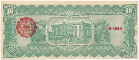 Mexikó / Forradalom / Chihuahua 1915. 10P hátoldalán piros felülbélyegzéssel T:AU
Mexico / Revoluti...