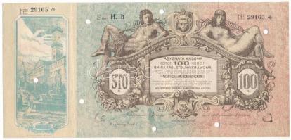 Lengyelország / Galícia / Lwów 1915. 100K lyukasztásokkal érvénytelenítve T:F Poland / Galicia / Lwó...