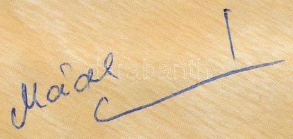 Mádl Ildikó (1969-) olimpiai bajnok sakkozó autográf aláírása 28. Sakkolimpia-Thessaloniki 1988 FDC-...