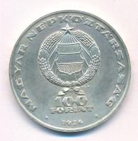 1974. 100Ft Ag "25 éves a KGST" T:BU halvány patina Adamo EM43