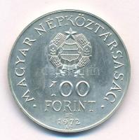 1972. 100Ft Ag "Budapest" T:UNC patina patina Adamo EM40