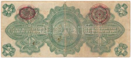 Mexikó / Gobiernói Ideiglenes Kormány 1914. 5P piros "REVALIDADO" felülbélyegzéssel T:F,VG...