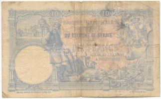 Szerbia 1893. 10D T:F folt Serbia 1893. 10 Dinara C:F Krause P#10