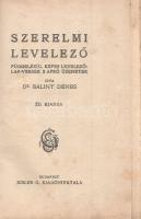Bálint Dénes: Szerelmi levelező. Függelékül képes levelezőlap-versek s apró üzenetek. XII. kiadás.
...