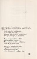 Babits Mihály: 
Versenyt az esztendőkkel! Új költemények (1928-1933)
(Budapest), 1933. Nyugat-kiad...
