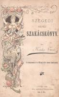 Kovács Teréz:  Szegedi képes szakácskönyv. 4 színnyomattal és 100-nál több finom fametszettel. Szeged, 1890. Bába Sándor tulajdona (ny. n.) III-XX + 372 p. + 6 t. (négy színes kőnyomat, egy kétoldalas). Első kiadás. Az 1850-ben született Kovács Teréz kifőzőnő a híres szegedi Rézi nénik, szegedi szakácsnők számát gyarapítja (Szekula Teréz, Doleskó Teréz). Szegedi képes szakácskönyve oldalszámozáson belül gazdag illusztrációs anyaggal büszkélkedhet, magyaros receptanyagában pedig olykor kölcsönvesz korábbi szegedi forrásokból is, mint ez a műfajban szokásos. Példányunkból a címlevél és a belív első nyomtatott levele hiányzik, helyettük két tábla szerepel: a marhaszeldelésről, és a magyar konyhában sokáig vasszörnynek nevezett takaréktűzhelyről; utóbbi verzóján konyhai eszközök illusztrációja. A címképnek beillő két táblán kisebb javítások, pótlások, a belív számos oldalán apró, halvány foltosság, egyes leveleken apró szakadásnyom, két levél sarkán apró, a szövegtükröt nem érintő hiány. Példányunk fűzése az utolsó ív előtt enyhén meglazult. A bekötött eredeti fedőborító színezett. Javított, kötéstábláin pótolt kiadói félvászon kötésben.