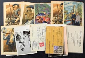 Kb. 1400 db főleg RÉGI francia képeslap dobozban, vegyes minőség / Cca. 1400 mostly pre-1950 French ...