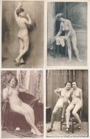 50 db RÉGI használatlan erotikus képeslap és nyomtatvány meztelen hölgyekkel / 50 pre-1950 unused erotic vintage postcards and cards with nude ladies