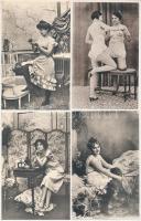 50 db RÉGI használatlan erotikus képeslap és nyomtatvány meztelen hölgyekkel / 50 pre-1950 unused er...