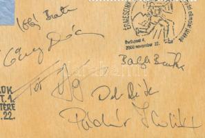 2000 Az ezüstérmes magyar női kézilabda-válogatott tagjainak aláírásai XXVII. Nyári Olimpiai Játékok...