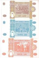 Moldova 1994-2005. 1L-10L (3xklf) T:UNC
Moldova 1994-2005. 1 Leu - 10 Lei (3xdiff) C:UNC
