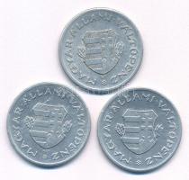 1946-1949. 1Ft Al "Kossuth-címer" (3xklf) T:XF,VF közte kis anyaghiba Adamo F6