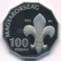 2012. 100Ft Cu-Ni "100 éves a Magyar Cserkészszövetség" kapszulában T:AU (eredetileg PP) A...