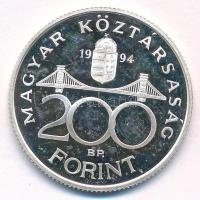 1994. 200Ft Ag "Deák" T:AU (eredetileg PP) folt Adamo F13.1