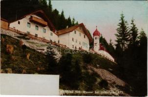 Heiligwasser bei Innsbruck (Tirol), Wallfahrt. Fritz Gratl hand-coloured photo (fl)