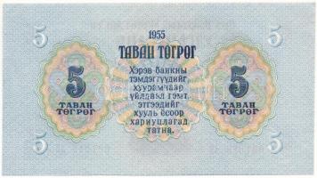 Mongólia 1955. 5T T:AU 
Mongolia 1955. 5 Tögrög C:AU 
Krause P#30