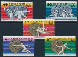 1976 Olimpia érmesek (IV.) - Montreal vágott sor (5.000) (60f ujjlenyomat / fingerprint)