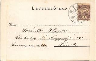 1900 Trafoi (Stelvio, Stilfs; Südtirol); photo (gluemark) / Dr. Kenessey Aladár pécsi orvos levele f...