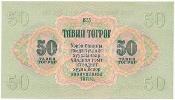 Mongólia 1955. 50T T:AU 
Mongolia 1955. 50 Tögrög C:AU 
Krause P#33