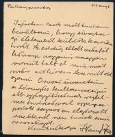 Haranghy Jenő (1894-1951): Karikatúra sivatagi életemből, 1916. Tus, akvarell, papír, hátoldalán jel...