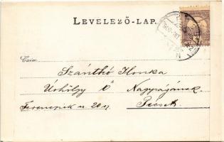 1900 Chiusa, Klausen (Südtirol); photo (gluemark) / Dr. Kenessey Aladár pécsi orvos levele feleségén...