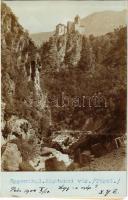 1900 Cardano, Kardaun (Südtirol); Val d'Ega / Eggental / castle. photo (gluemark) / Dr. Kenessey Aladár pécsi orvos levele feleségének Szántó (Szánthó) Ilonának