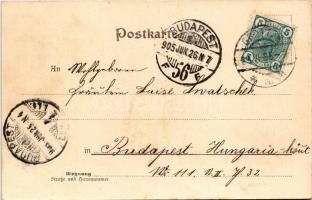 1905 Hrádek nad Nisou, Grottau; Deutschböhmen. Der Niedermarkt, Grottau vom Deutschen Haus gesehen, ...