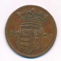 1705. X Poltura Cu "II. Rákóczi Ferenc" (7,45g) T:XF 
Hungary 1705. X Poltura Cu "Fr...