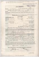 924. "Magyar-Franczia Biztosító Részvénytársaság" életbiztosítási kötvénye T:F