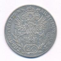 1779H-S 20kr Ag "Mária Terézia" Gyulafehérvár (6,39g) T:XF,VF kis karcok
Hungary 1779H-S ...