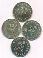 2001. 200Ft Cu-Zn (4xklf) az "Ifjúsági Irodalom" sorozat különböző emlékkiadásai: "To...