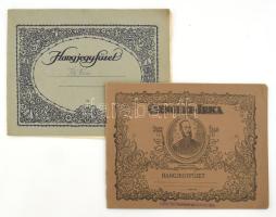 cca 1930-1940 2 db hangjegyfüzet (Csengery-Irka, Rigler József Ede), benne kézzel írt kottákkal