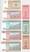 Mongólia DN (1993) 10m-50T (8xklf) T:UNC
Mongolia ND (1993) 10 Möngö - 50 Tögrög (8xdiff) C:UNC