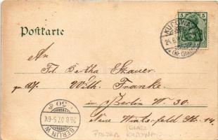 1907 Kudowa-Zdrój, Bad Cudowa; Wandelhalle / spa