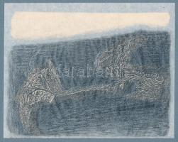 Olajos György (1953-): Le Sacre du printemps I., az ősök felidézése, 1980. Vegyes technika, papír, j...