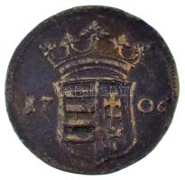 1706. X Poltura Cu "II. Rákóczi Ferenc" (7,11g) T:XF,VF patina Hungary 1706. X Poltura Cu ...