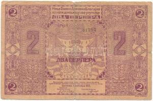 Montenegró 1912. 2P T:VG kis szakadás Montenegro 1912. 2 Perper C:VG small tear Krause P#2