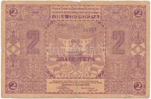 Montenegró 1912. 2P T:VG kis szakadás
Montenegro 1912. 2 Perper C:VG small tear
Krause P#2