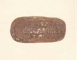 Olajos György (1953-): Kígyómúmia, 1982. Rézkarc, papír. jelzett, számozott IV/XV. 21x14 cm