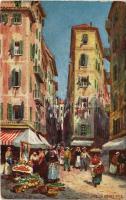 Nice, Nizza; La Vieille Ville / market. Raphael Tuck et Fils Ltd. Paris "Oilette" Série 991. No. 108. (EK)