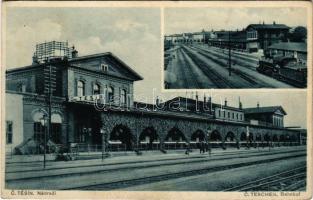 Cesky Tesín, Teschen; Nádrazí / Bahnhof / railway station, locomotive, train (EK)