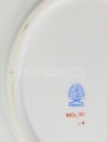 Herendi Rothschild mintás fodros peremű kínáló. Jelzett, aranyozáson kis kopással, 29x25,5 cm