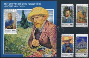 2018 Van Gogh festmények sor + blokk Mi 7717-7720 + Mi 1743