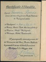 1936 A Budai Dalárda 1936. évi római útja, a résztvevők számára készített ismertető a részletes útit...