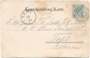 1900 Ondrásov, Andersdorf-Sauerbrunn (Bärn, Moravsky Beroun); spa hotel and restaurant. Art Nouveau ...