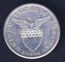 Fülöp-szigetek 1908. 1P Ag T:3/3+