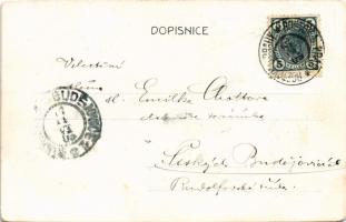 1905 Roztoky nad Vltavou, skola, nádrazi, továrna / school, railway station, factory. Art Nouveau, f...