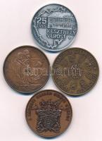 4db-os bronz emlékérem-tétel, közte Képíró Zoltán (1944-1981) 1979. "Magyar Éremgyűjtők Keszthe...