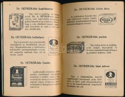 cca 1930 Dr. Oetker Receptek receptfüzet. Tűzött papírkötésben, jó állapotban